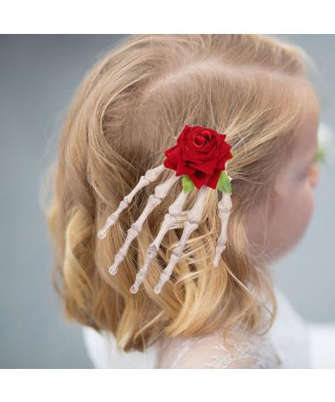 Beaupretty Skeleton Hands Hair Clip Rose Hair Clip Halloween Hair Clips for Halloween Party Masquerade - Buy Online on GoSupps.com