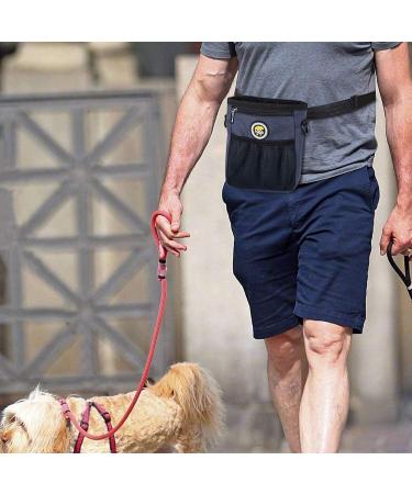 FTTouuy Waterproof Dog Feed Bag for Training - Perfect for Treats & Agility Training (Blue L-Dark Blue) - Buy Online on GoSupps.com
