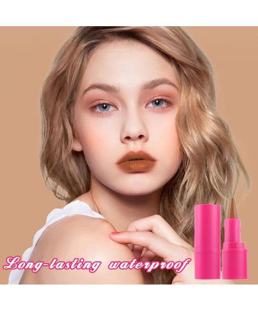 WJnflQN Lip Contour Stick with Color 36g Velvet Finish Cosmetic Waterproof Product Long Lasting Matte Finish Lipstick and Lip Liner Set for Girlfriend Mom Lady Travel Party 04 - Buy Online on GoSupps.com
