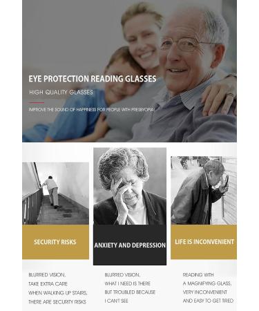 Vevesmundo Men's Narrow Metal Reading Glasses - Lightweight Mini Visual Aid with Case - Black 0.75x - Buy Online on GoSupps.com