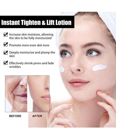 Instant Face Lift Skincare Set - Instant Tightening & Lifting Serum Cream Essential Oil Women Beauty Gift Skin Care Kit Smooth Loose Sagging Skin Puffiness Face Tightener Fine Lines & Wrinkles - Buy Online on GoSupps.com