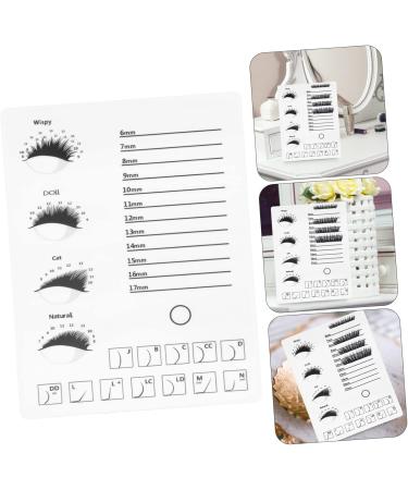 Buy 1pc Eyelash Display Board - Lash Extension Tools & Accessories | White Acrylic Eyelash Tray for False Lashes - Buy Online on GoSupps.com