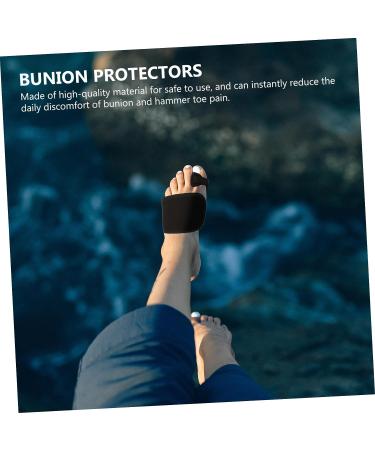 Healifty Big Toe Splint Set - Hallux Valgus Strap Sleeves with Metatarsal Pad & Bunion Cushion, 2pcs Black - Buy Online on GoSupps.com