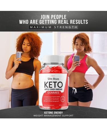Slim Blaze Keto ACV Gummies - Advanced Formula with Apple Cider Vinegar (60 Gummies) - Buy Online on GoSupps.com