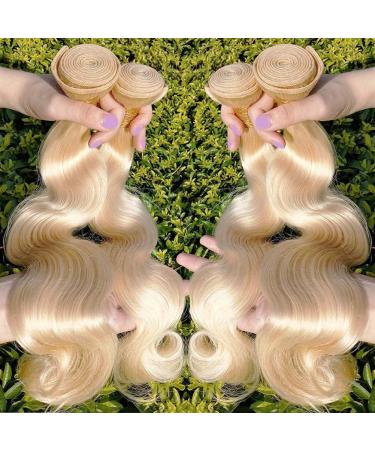 10A Grade Brazilian Virgin Body Wave Blonde Hair Bundles 20 22 24 Inch | 100% Unprocessed 613 Human Hair Bundles - Buy Online on GoSupps.com