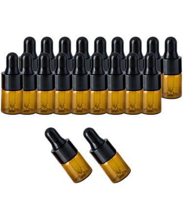 kawehiop Portable Glass Eye Dropper Sample Vial for Leak-proof Black 2ml 1Set 1Set Black 2ml - Buy Online on GoSupps.com