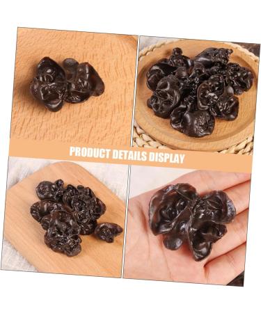 TOPBATHY 10pcs Simulation Vegetables Agarics Props Fake Agarics Vegetables Model Lifelike Veggies Vegetable Photography Props Small Agarics Decoration Wall Fake Black Fungus Food Pvc Dark Brown 5.00X4.20X1.00CM - Buy Online on GoSupps.com