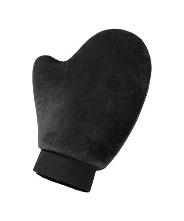 Worparsen Body Lotion Applicator Moisturizing Glove Double-Sided Self-Tanning Glove Waterproof Wear-Resistant Quick-Drying Flocking Black B