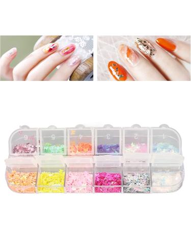 5 Boxs Butterfly Nail Glitter Sequins 12 Colors 3D Nail Art Flakes Colorful Confetti Glitter Sticker Decals for for DIY Nail Art Crafting - Buy Online on GoSupps.com