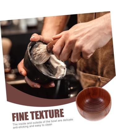 Frcolor 2-St Shaving Shell | Wooden Shaving Soap Bowl & Brush Set for Men | Art of Shaving Cup | Perfect Gift for Fathers - Buy Online on GoSupps.com