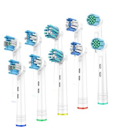 Replacement Toothbrush Heads Compatible for Oral B Braun Electric Toothbrush 10 Pack Professional Precision Brush Heads for Oral b 7000/Pro 1000/9600/ 5000/3000/8000