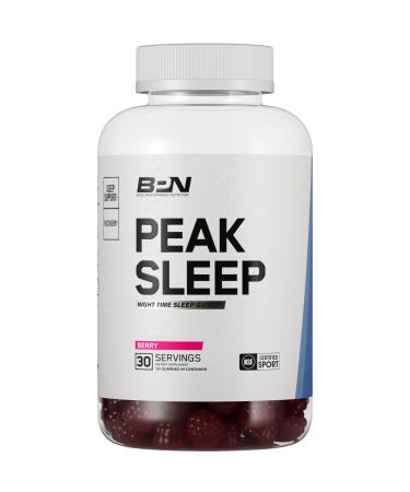 BARE PERFORMANCE NUTRITION BPN Peak Sleep Gummy Sleep Aid & Recovery Support Supplement 30 Servings Berry