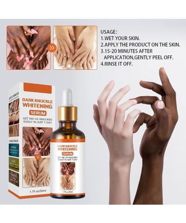Dark Knuckle Whitening Serum 1.7 Fl Oz - Repair Melanin, Lighten Skin & Remove Darkening - Body Bleaching for Knuckle Elbows - Buy Online on GoSupps.com