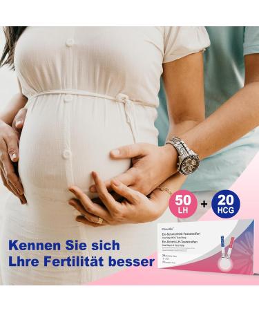 Buy Misslan 50 Ovulation & 20 Pregnancy Test Strips - Accurate Detection with 25miu/ml Sensitivity & Weekly Monitoring - Buy Online on GoSupps.com