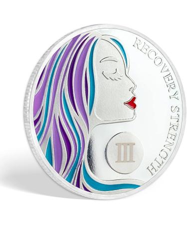 3 Year Sobriety Coin A Sober Woman AA Chips and Medallions - Sobriety Recovery Coin Sober Token | Sobriety Gifts for Celebrating Alcoholics Anonymous Recovery - Buy Online on GoSupps.com