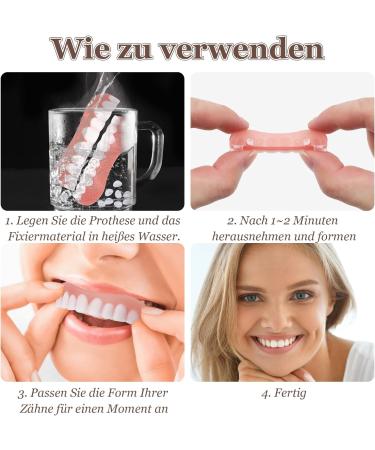 Shop Spokki 4 Pair Fake Teeth | Cosmetic Tooth Covers & Temporary Dentures for Men & Women - International Shipping Available - Buy Online on GoSupps.com