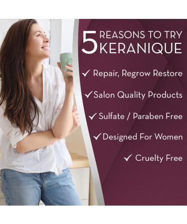 Keranique Color Boost Shampoo & Conditioner Kit - Anti-Hair Loss for Thinning Color Treated Hair - Sulfate & Paraben Free - 4.5 Fl. Oz - Buy Online on GoSupps.com