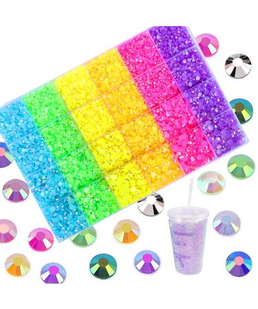 LIUDAMAI 33000PCS Jelly AB Resin Rhinestones - 3/4/5mm Flatback Crystals for DIY Decoration - Bulk Rhinestones for Nail Art - Buy Online on GoSupps.com