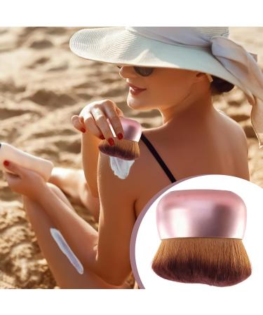 Self Tanning Brush Large Head Extra Dense Bristles Tanning Applicator Bronzer Blend Foundation Applicator for Neck Arm Back Leg Concealer Rose Gold - Buy Online on GoSupps.com