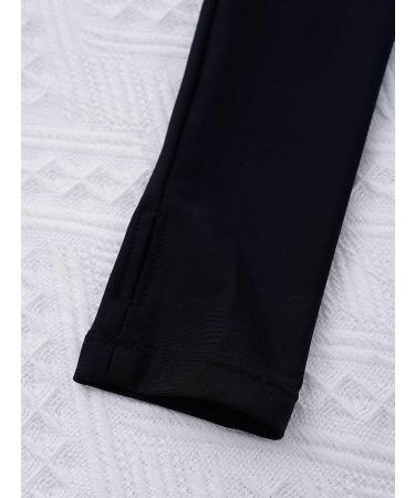 Inhzoy Girls Long Sleeve Crop Tank Top | Dance Gymnastics Yoga Shirt Black 12 - Buy Online on GoSupps.com