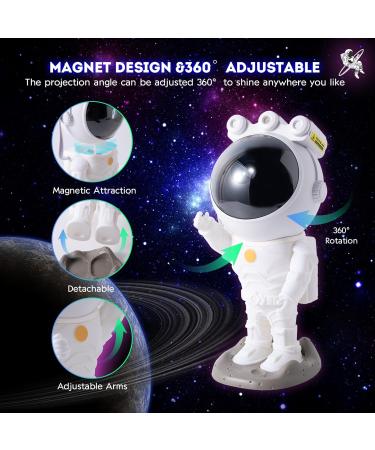 KEWYA Astronaut Projection Lamp with Timer & Remote Control - Space Warrior Projector for Bedroom, Starry Galaxy Night Light - 360 Adjustable Room Decoration - Perfect for Christmas, Birthdays & Parties - Buy Online on GoSupps.com