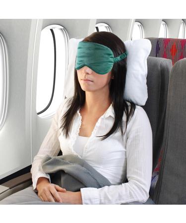 Color Solid Lightweight Bag with Hair Scrunchy Silk Eye Mask & Breathable Face Cover - Ideal for Travel & Sleep - Buy Online on GoSupps.com