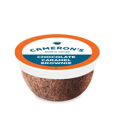 Cameron's Coffee Single Serve Pods, Flavored, Chocolate Caramel Brownie, 12 Count (Pack of 1) Chocolate Caramel Brownie 12 Count (Pack of 1)