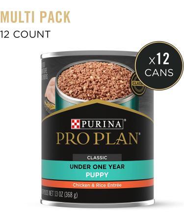 Purina Pro Plan High Protein Wet Puppy Food - Chicken & Rice - 12 Pack (13 oz. Cans) - Buy Online on GoSupps.com