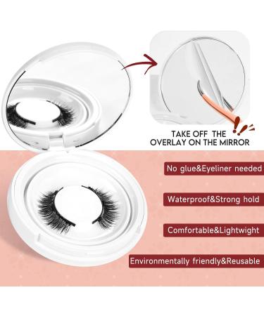 Magnetic Eyelashes with Applicator Higu clace Magnetic Lashes Natural Look 1 Pair Reusable Eyelashes Magnetic Without Eyeliner No Glue Needed Eye Lashes Magnetic Easy to Wear and Remove(Style A) STYLE-A - Buy Online on GoSupps.com