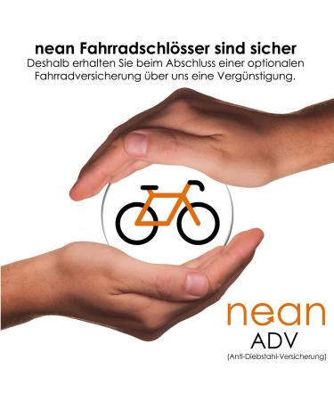 Nean U-Lock Bicycle Lock with Bracket & 2 Security Keys - 12mm 207x138mm Black | Premium Theft Protection - Buy Online on GoSupps.com