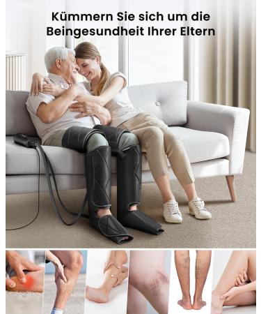 Renpho Leg Massage Device - Pain Relief Air Compression for Feet Calves & Thighs | 6 Modes & 4 Intensities | Perfect Gift for Mom & Dad - Buy Online on GoSupps.com