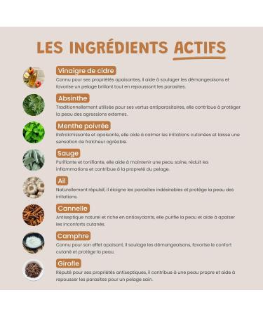 Museau & Co Vinegar of the 4 Thieves for Dogs and Cats 250ml Parasites Shine of the Coat Natural Anti-Itch Grandma s Remedy Made in France - Buy Online on GoSupps.com