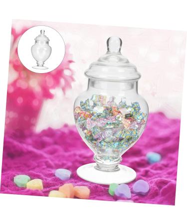 Operitacx Marshmallow Jar Dried Fruit Jar Storage Condiments Containers Coffee Jelly Cookie Jars for Kitchen Decorations Canister Ceremony Elegant Candy Wedding Decor Lid Jewelry Tea Glass 23x18cm Transparent Color - Buy Online on GoSupps.com