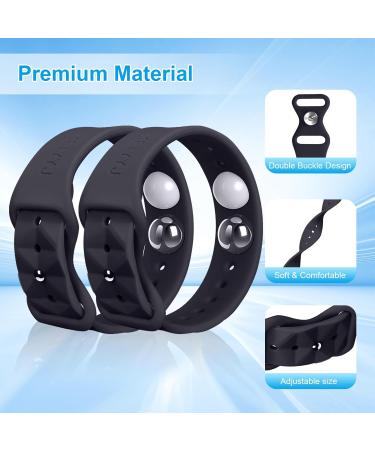 Motion Sickness Bands for Adults & Kids - Natural Relief Wristbands for Cruise Travel & Pregnancy (Black 1 Pair - Buy Online on GoSupps.com