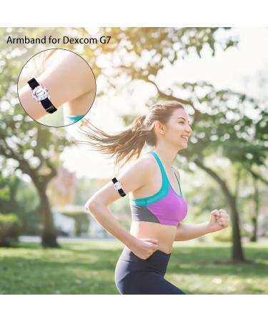 Armband for Dexcom G7 | Adjustable 8-19" Waterproof CGM Accessories | Raining Hearts Design - Buy Online on GoSupps.com