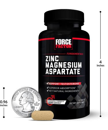Force Factor Zinc Magnesium Aspartate - 60 Tablets for Enhanced Recovery & Muscle Support - Buy Online on GoSupps.com