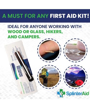 SplinterAid Splinter Remover Kit - Quick & Painless Removal | First Aid Essential for Home, Camping & Travel - Buy Online on GoSupps.com