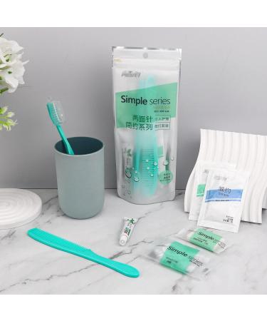 Travel Toothbrush and Toothpaste Set | Hotel Essentials | 50 Individually Packed Hygiene Kits for Travel - Buy Online on GoSupps.com