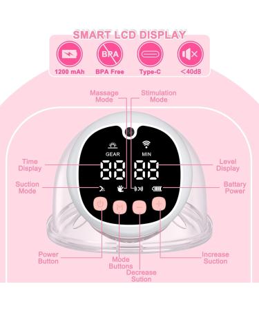Portable Uleway Electric Milk Pump - Hands-Free Noise & Pain-Free | 3 Modes 9 Suction Levels LCD & Remote Control - Buy Online on GoSupps.com