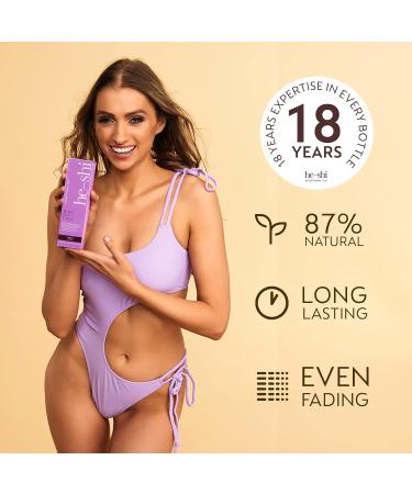 He-Shi Tanning Lotion - Natural Bronze Self Tan Lotion - Hydrating Self Tan Lotion for Face & Body - Quick Dry Formula - No Fake Tan Smell - Vegan & Cruelty Free (175ml) - Buy Online on GoSupps.com
