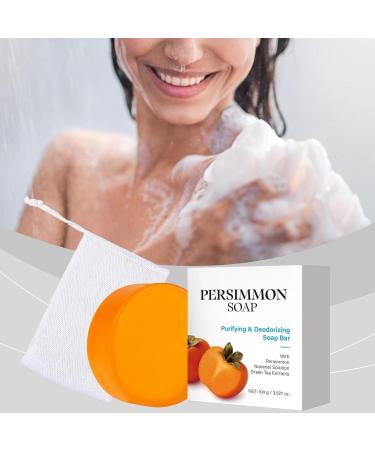  Generisch Persimmon Soap Bar Natural soap for the elderly effectively fights body odor gentle and effective for men and women all skin types (3) - Buy Online on GoSupps.com