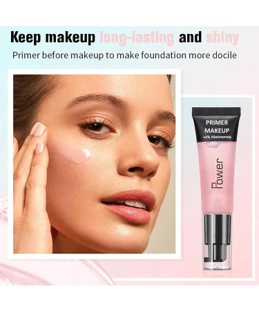 Hydrating Gel Makeup Primer - Colour Corrector with Hyaluronic Acid & Niacinamide (Pink) - Buy Online on GoSupps.com