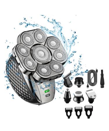 Layhou Men's Hair Trimmer Multifunctional Electric Beard Shaver Washable Cordless Electric Body Hair Trimmer USB Rechargeable