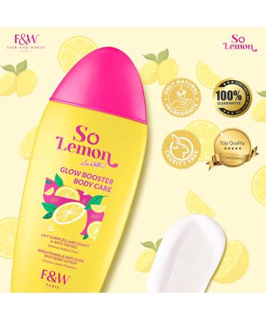 FAIR & WHITE So Lemon Glow Booster Body Care Lotion - 500ml - Buy Online on GoSupps.com
