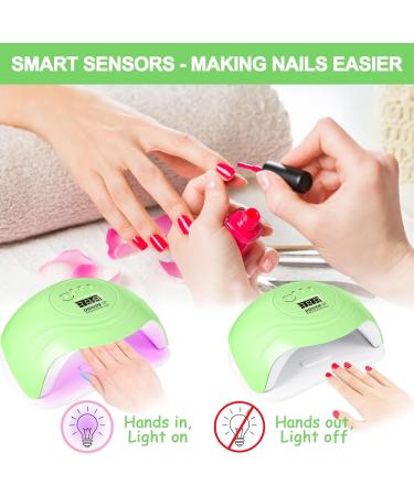 Didude 168W LED UV Nail Lamp - Professional Nail Dryer with Smart Sensor & 4 Timers | Ideal for All Gel Types at Home Salon - Buy Online on GoSupps.com