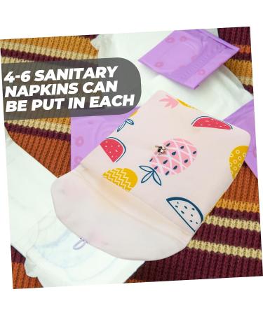 Healifty Teens Napkin Storage Bags - Set of 12 | Organizer for Purse & Travel | Makeup Pad & Tampons Pouch | Period Collection Bag - Buy Online on GoSupps.com