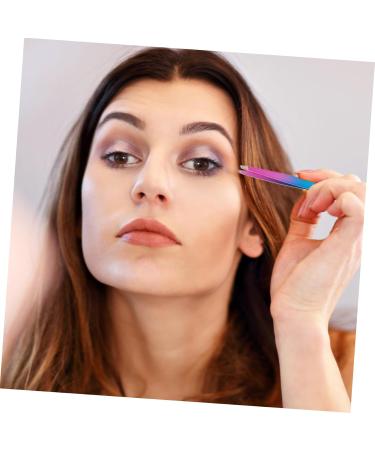 HAPINARY Stainless Steel Eyebrow Tweezers Brow Clip Travel Eyebrow Clamp Brow Tool Tweezers for Women Eyebrow Tweezer with Brush Beauty Accessories Tweezers for Eyebrow Beauty Tools - Buy Online on GoSupps.com