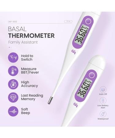Femometer Digital Basal Body Temperature Thermometer for Fertility Tracking - Purple - Buy Online on GoSupps.com