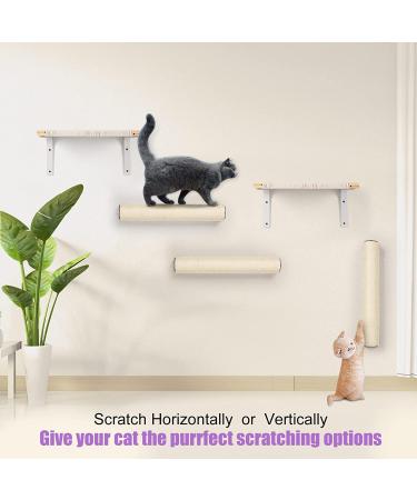 BEBOBLY Floating Cat Wall Shelves and Perch | Modern Hanging Hammock Bed for Indoor Cats | Wall Mounted Kitten Furniture for Sleeping and Playing - Buy Online on GoSupps.com