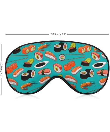 Buy Japanese Sushi Sleep Mask for Women | Adjustable Eye Shades Cover with Elastic Strap - Perfect for Travel & Relaxation - Buy Online on GoSupps.com
